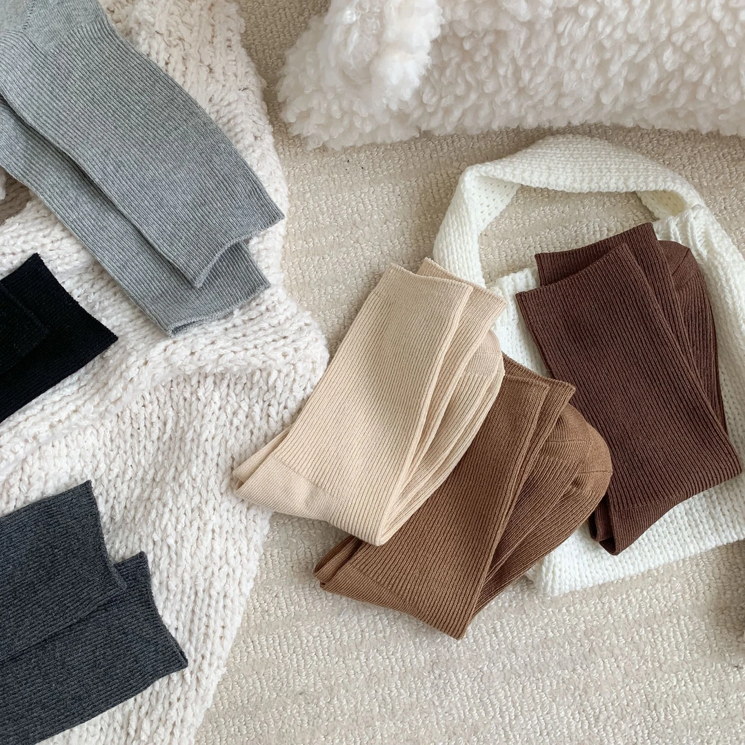 【经典纯色】miu系基础款闭眼入四季百搭ins潮韩系简约休闲堆堆袜女