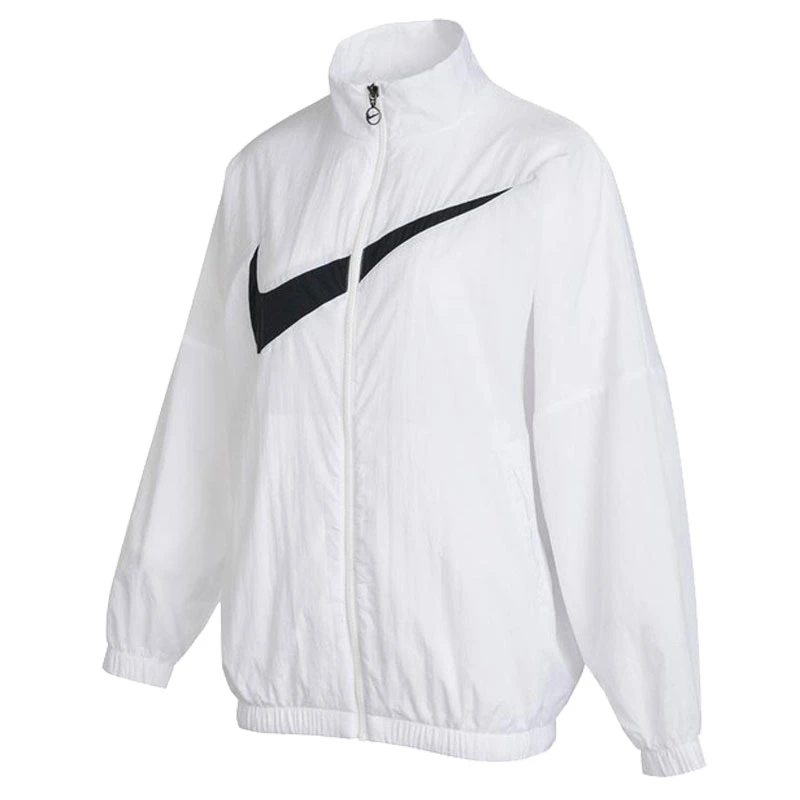 NIKE/耐克新款黑白大logo女子春夏运动休闲夹克外套DX5865-100