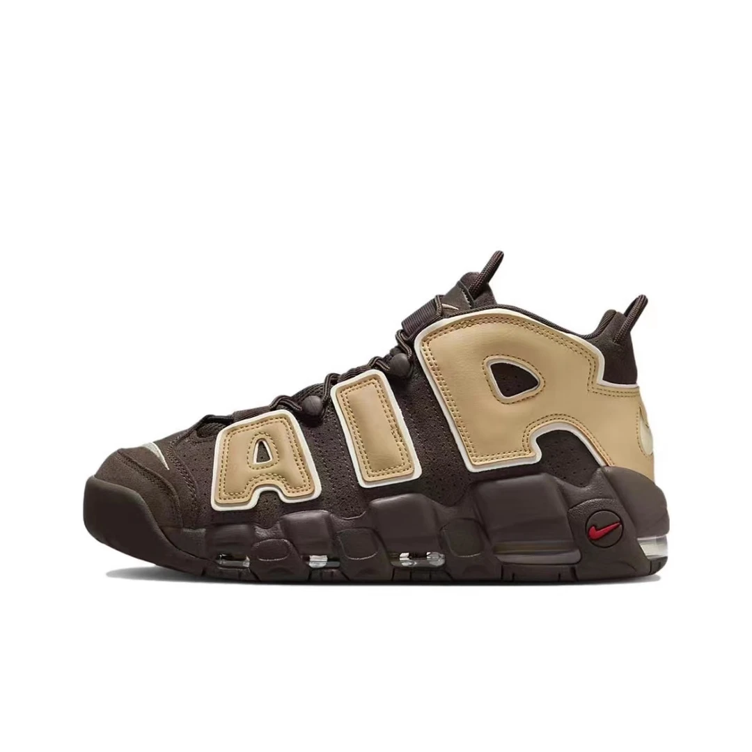 耐克AIR MORE UPTEMPO '96皮蓬棕色中帮运动缓震篮球鞋FB8883-200