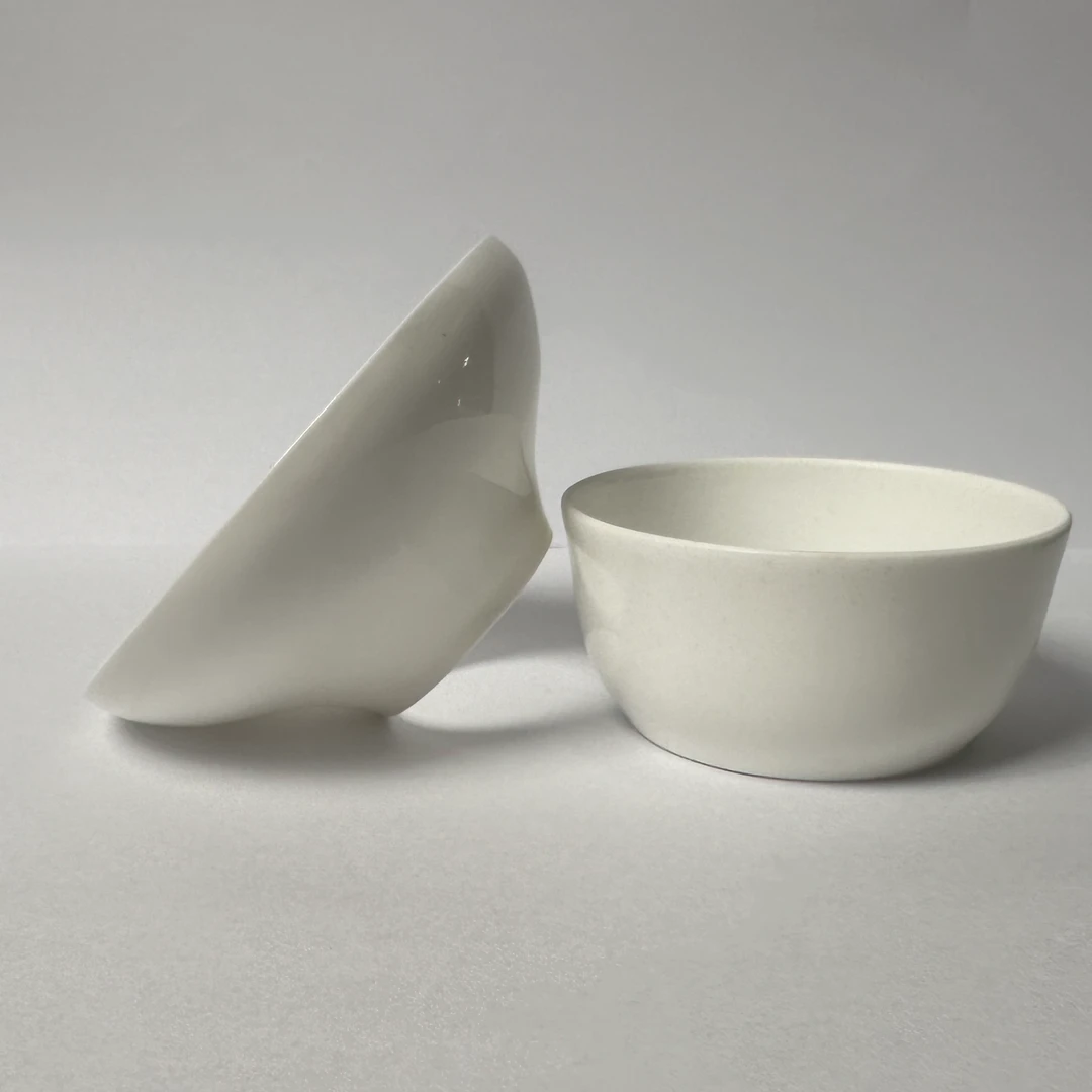 陶瓷 投茶器 方便小口径茶壶辅助投茶 简约纯白色