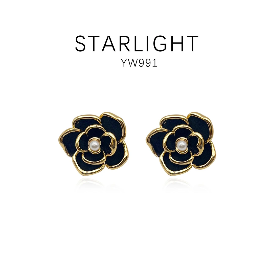 铜合金耳饰 时尚经典简约气质百搭优雅耳饰~YW991