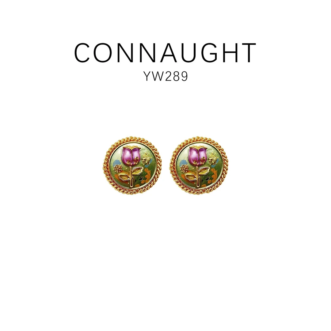 铜合金耳饰 设计师高级时尚百搭款耳饰 ~YW289