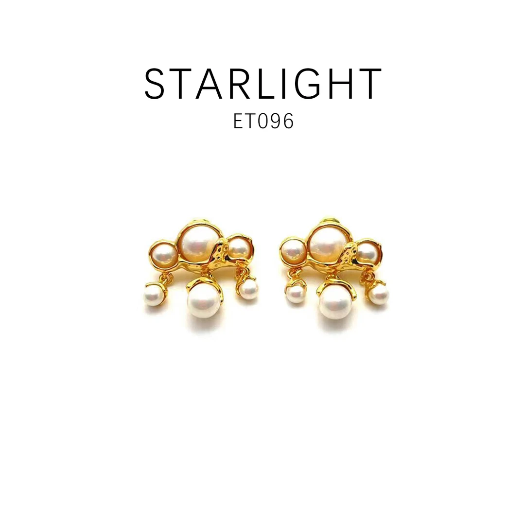 铜合金耳饰 耳饰 设计款百搭简约经典时尚耳饰~ET096