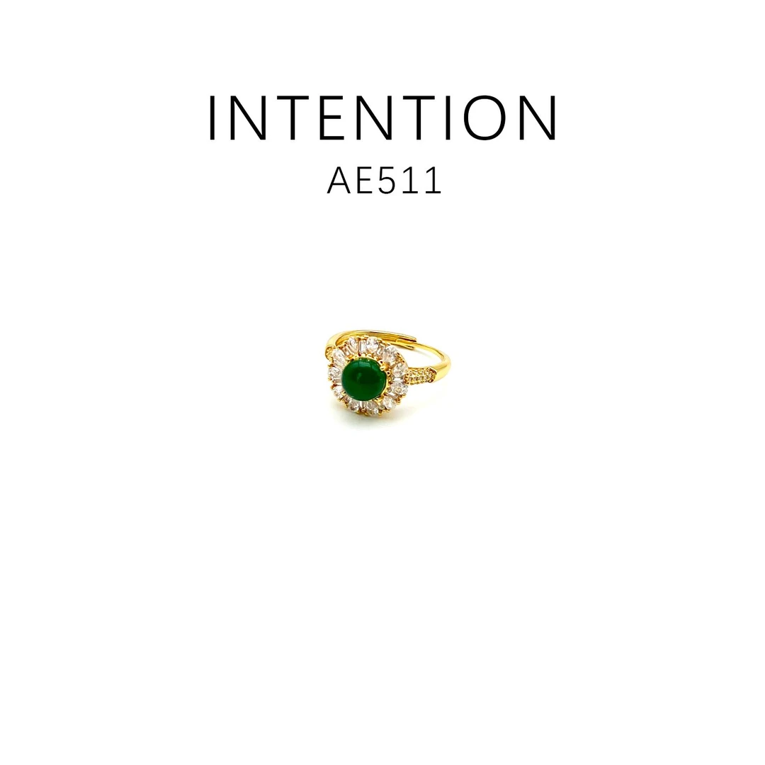 铜合金戒指 戒指 高贵优雅气质时尚百搭款蛋面戒指~AE511