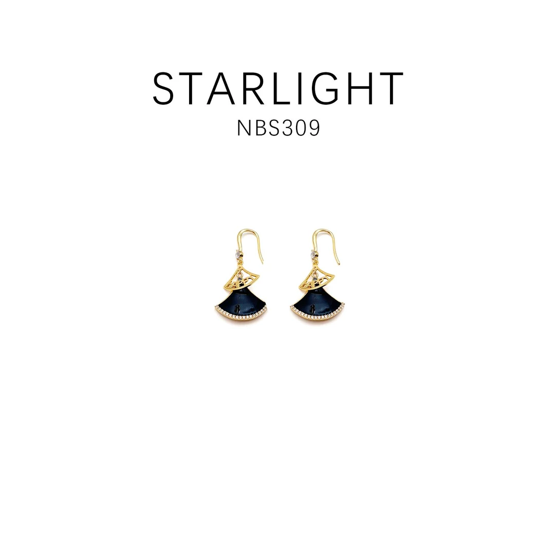 铜合金耳饰 设计款优雅时尚气质百搭耳饰~NBS309