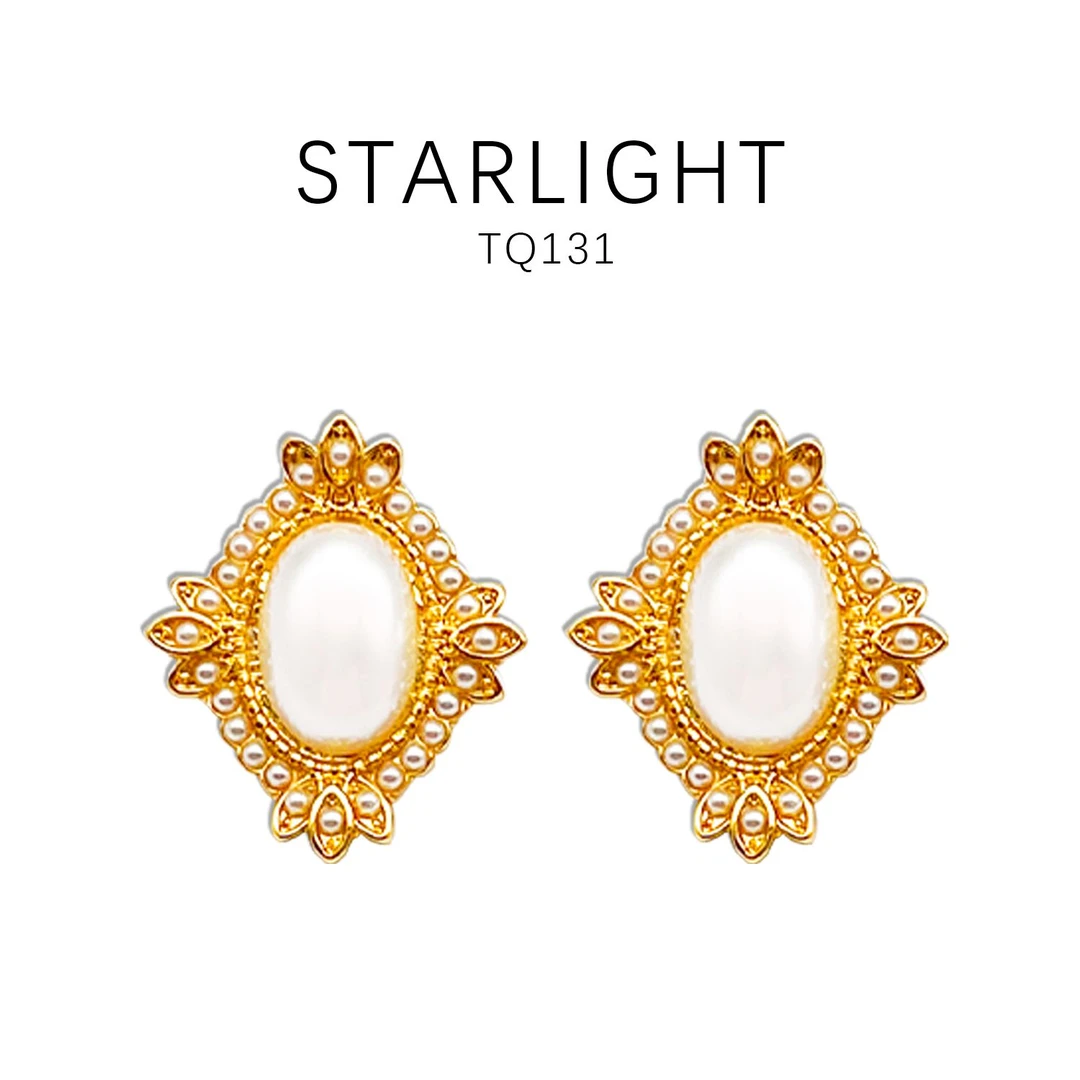 铜合金耳饰 耳饰 设计款复古优雅百搭耳饰～TQ131