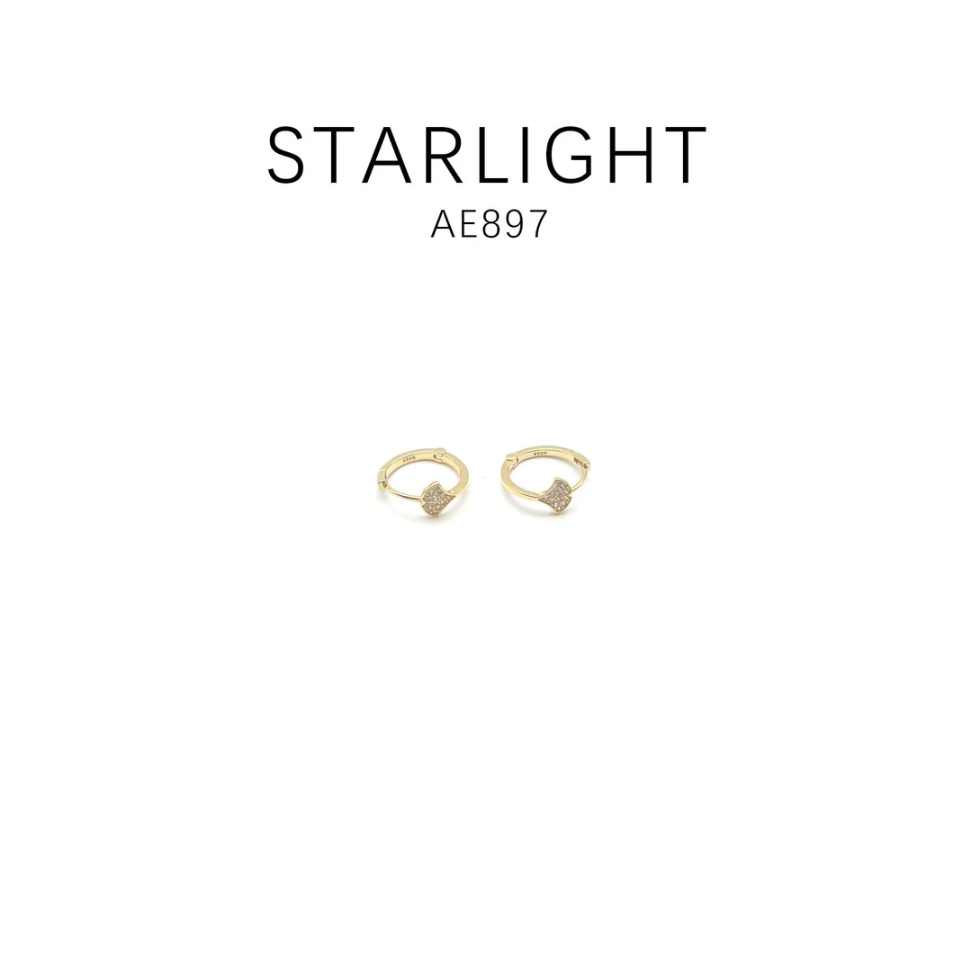 铜合金耳饰 经典款优雅简约气质百搭耳饰~AE897