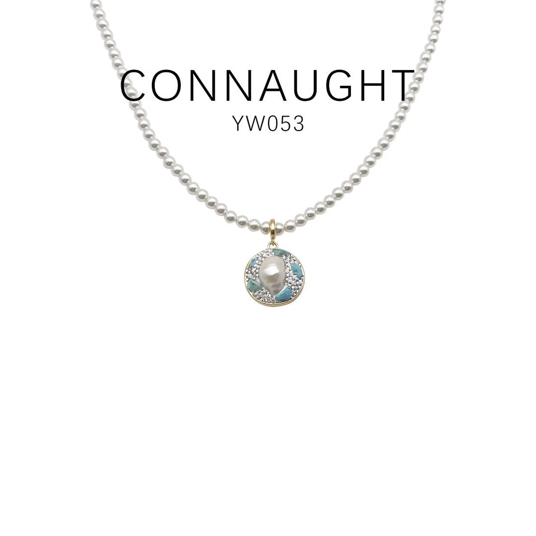 铜合金项链 简约精致大气珠珠项链-YW053