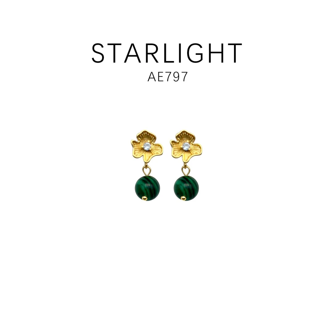 铜合金耳饰 设计款时尚气质百搭轻奢耳饰(尺寸8mm)~AE797