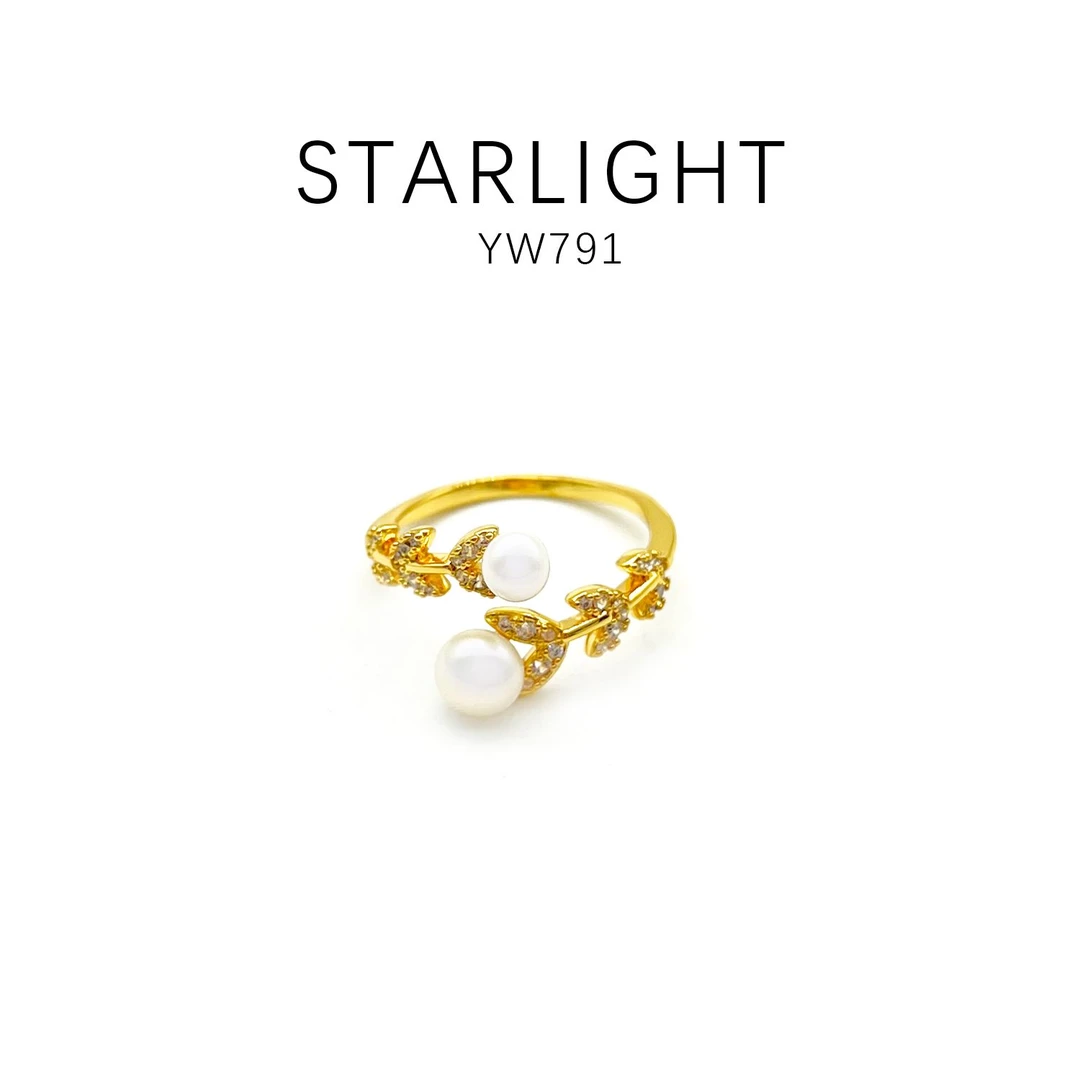 铜合金戒指  设计款优雅时尚轻奢百搭戒指~YW791