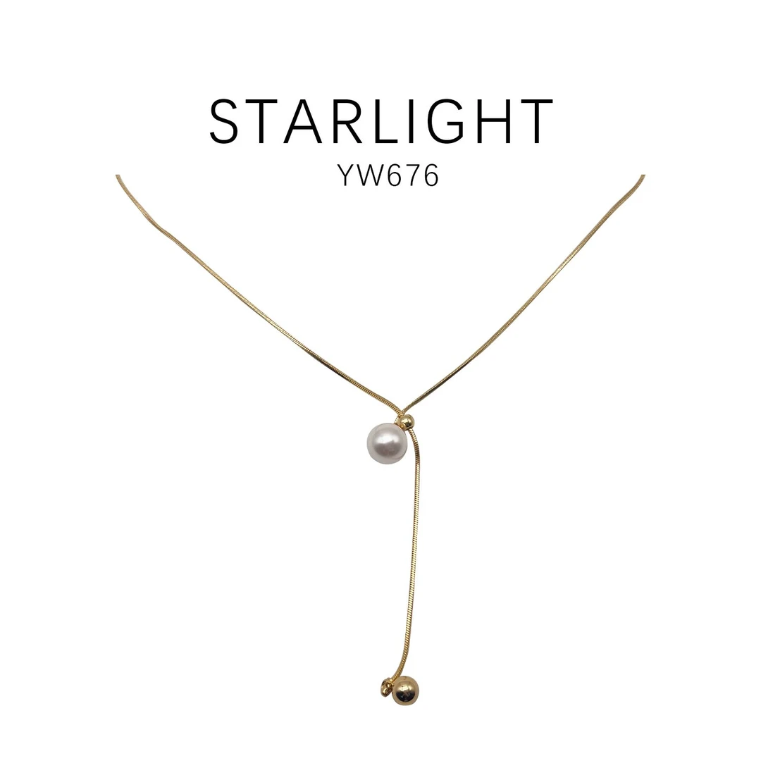 铜合金项链  设计款百搭简约经典时尚项链~YW676