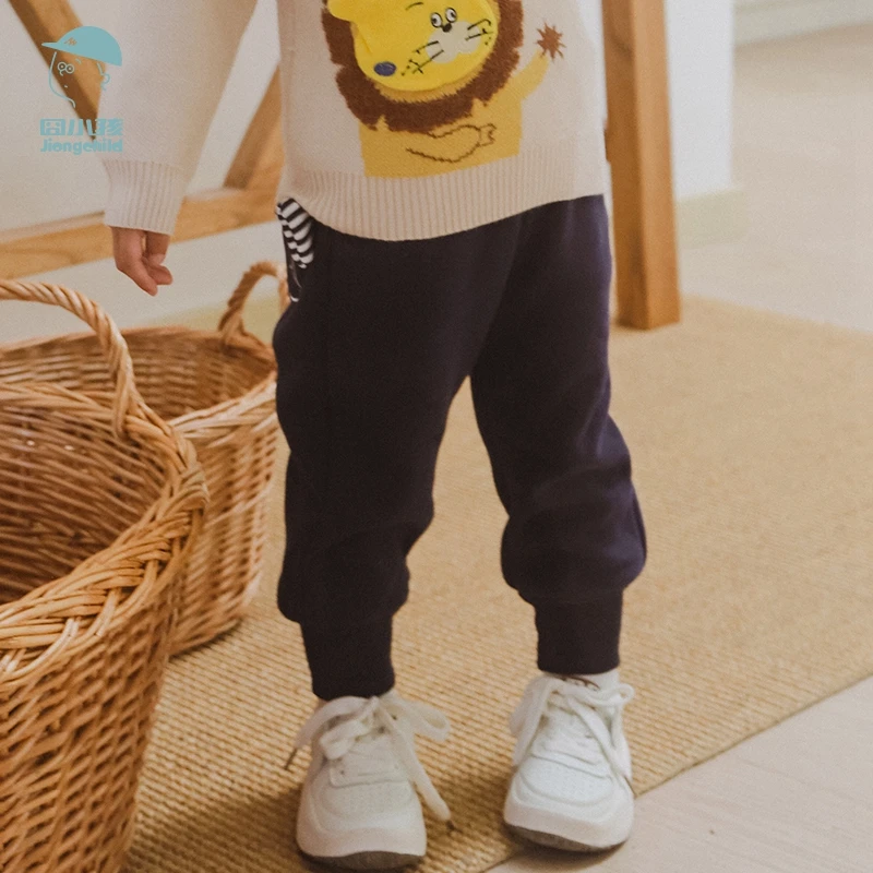 品牌秋装童装韩系男童长裤儿童加绒裤子秋冬装新款XBK27822