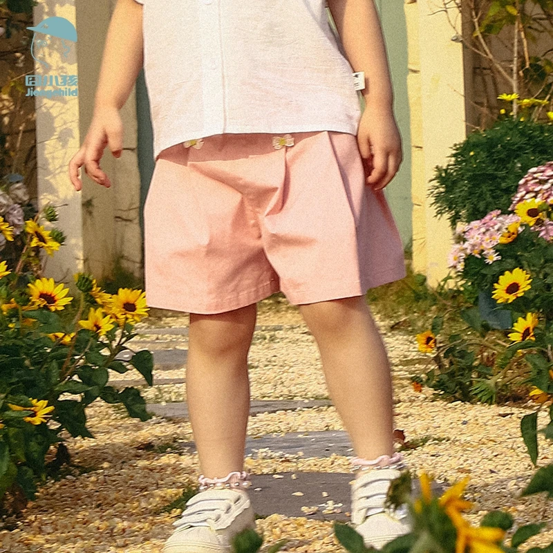 品牌女童夏季短裤韩版简五分裤儿童洋气时尚运动裤子潮XGK43045