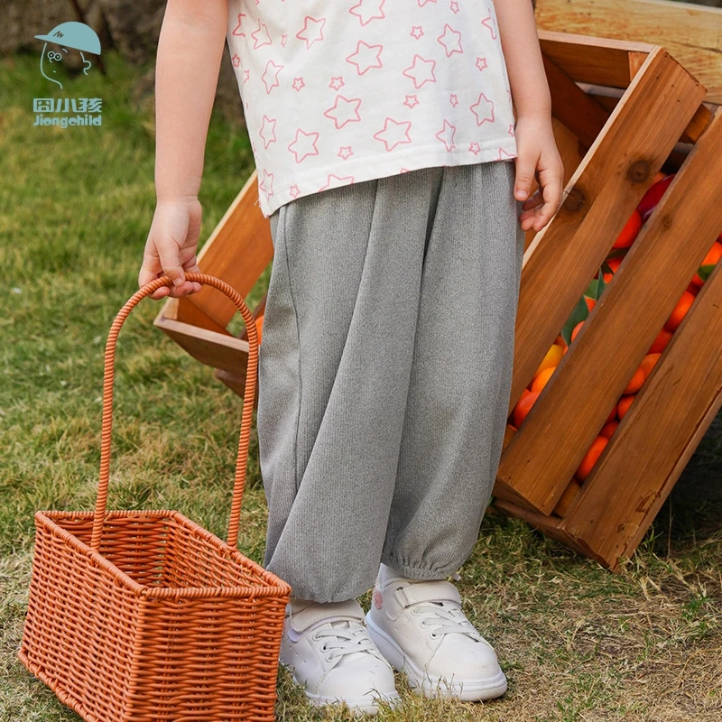 品牌童装儿童防蚊裤夏季薄款长裤女童夏款冰丝束脚裤子XGK43631