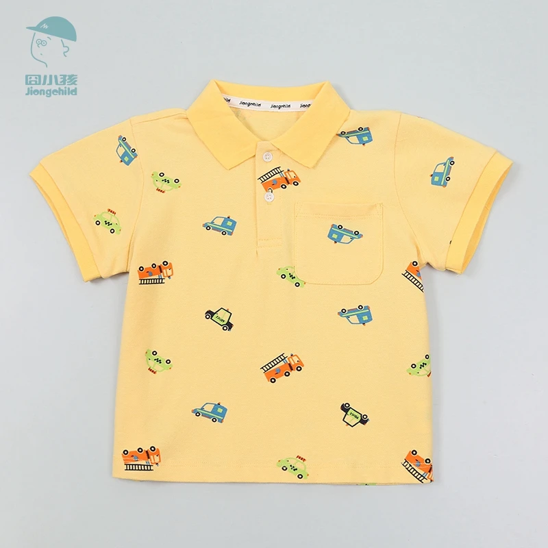品牌新款男童t恤短袖印花儿童夏装男孩衣服polo衫宝宝XBP43216