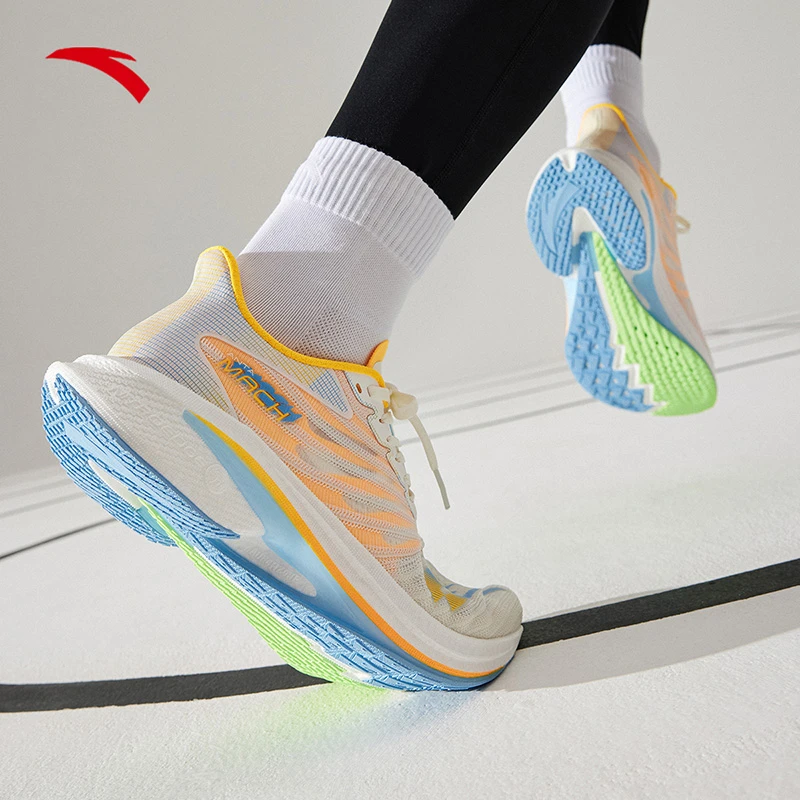 安踏马赫4代丨氮科技专业缓震回弹跑鞋男款体考体测训练鞋运动鞋