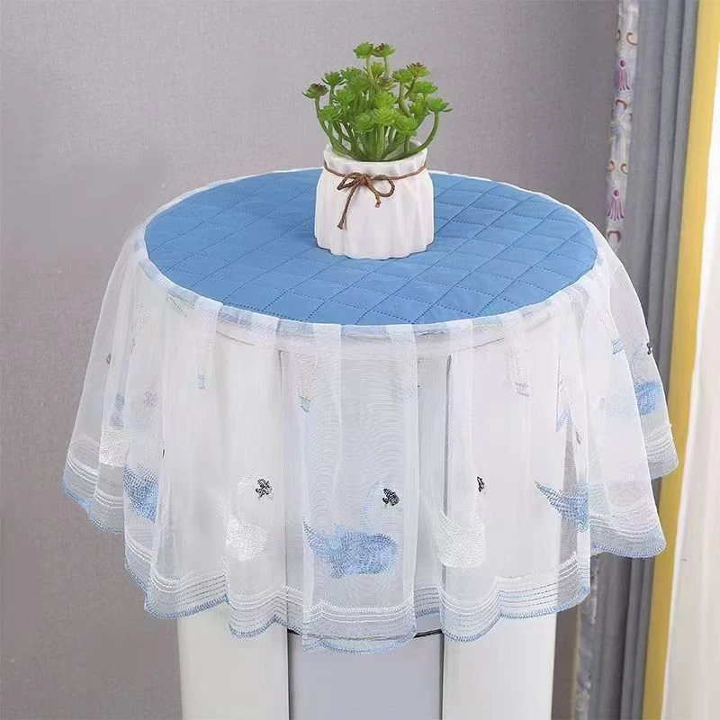 立式空调防尘罩圆柱形新款格力美的海尔柜机空调罩盖布通用简约