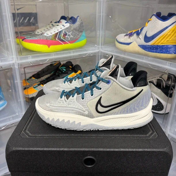 壹 44码 Nike Kyrie 欧文low4 酷灰 95新 无原盒 鞋帮修复 磨损小