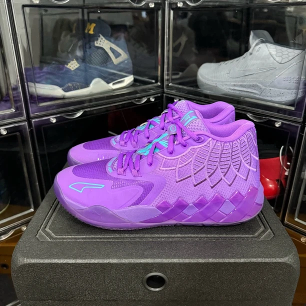 壹 44码 puma 三球一代 MB.01 薰衣草 全明星 97新 原盒 无瑕疵