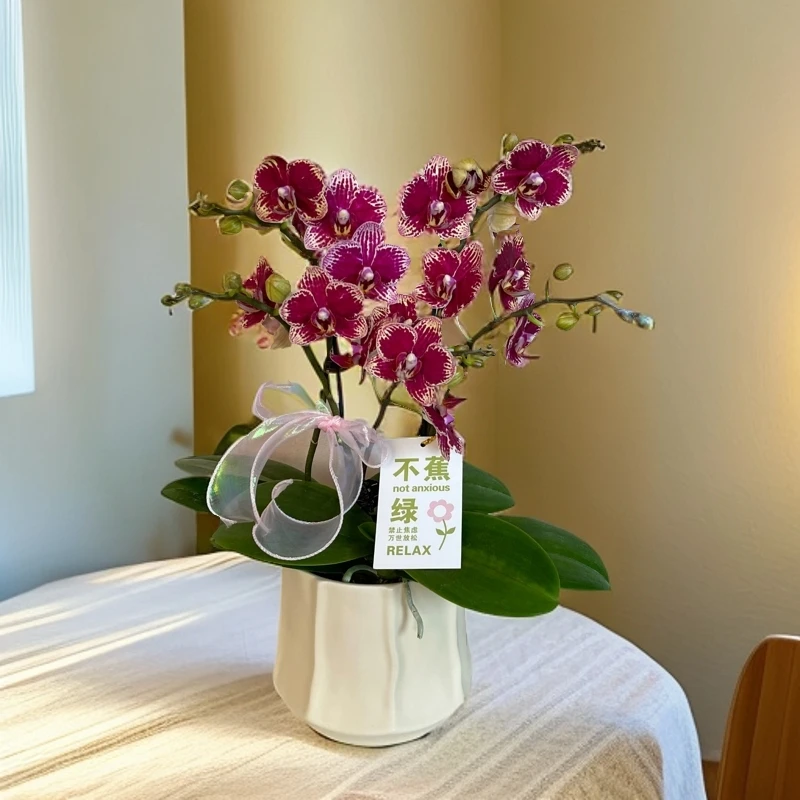 蝴蝶兰《巧克力》欧洲引进 好养耐养苗情优质叶片碧绿 基地直发