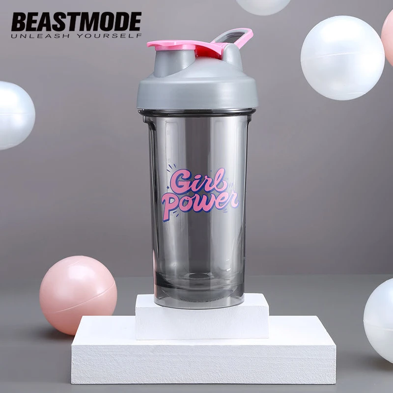Beastmode健身摇摇杯便携式运动水杯刻度搅拌蛋白粉杯子ins高颜值