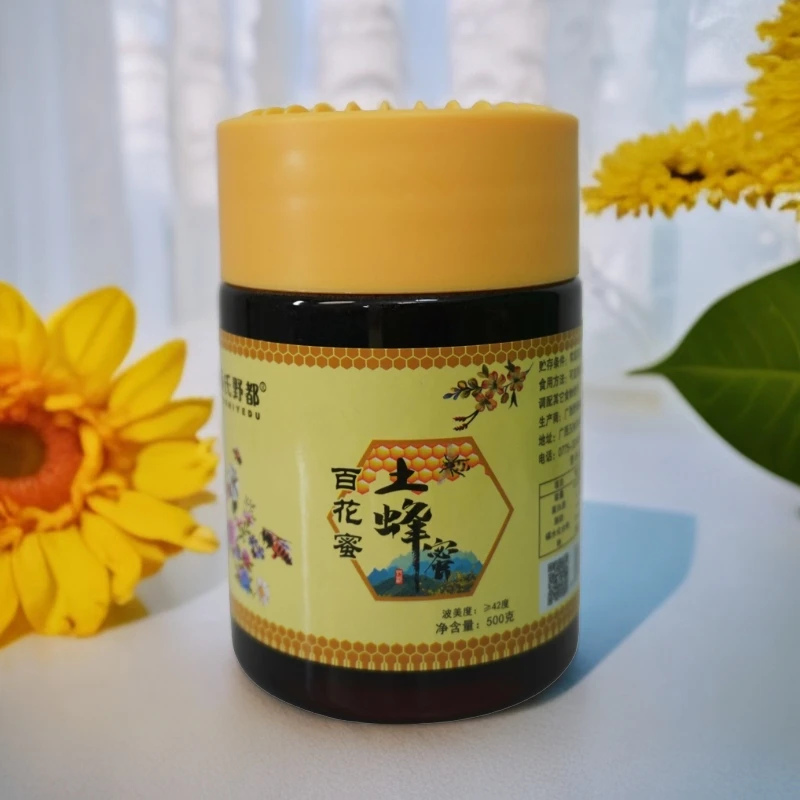 百花蜜 老蜜 天然土蜂蜜一瓶500克高品质蜂蜜大深山天然花蜜