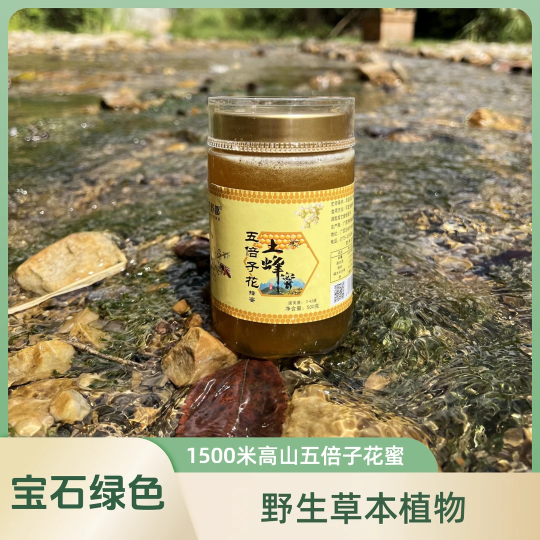 【假一赔十】蜜源 五倍子蜂蜜 土蜂蜜 天然中蜂蜜 广西直发纯蜂蜜
