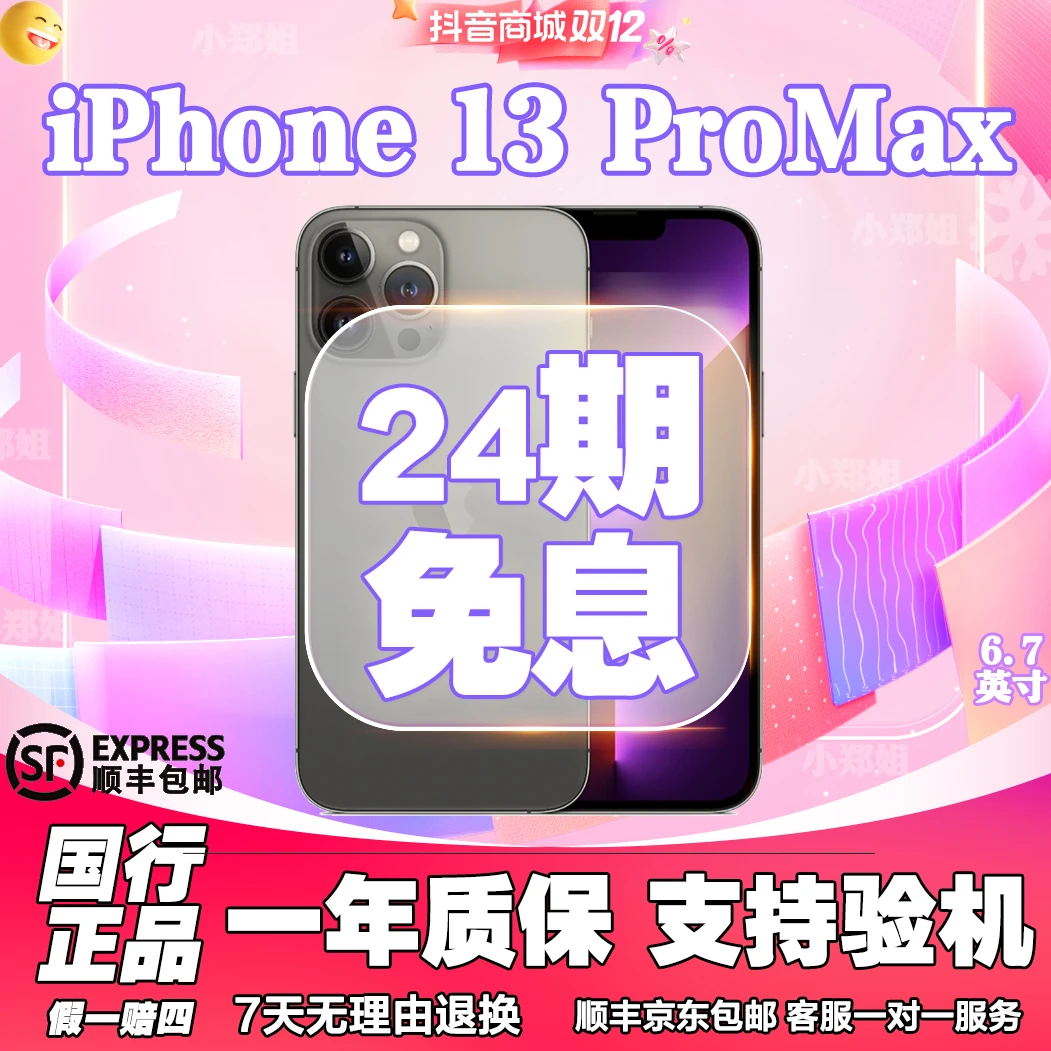 99新 Apple/苹果 【24期免息】13 ProMax双卡国行苹果正品手机