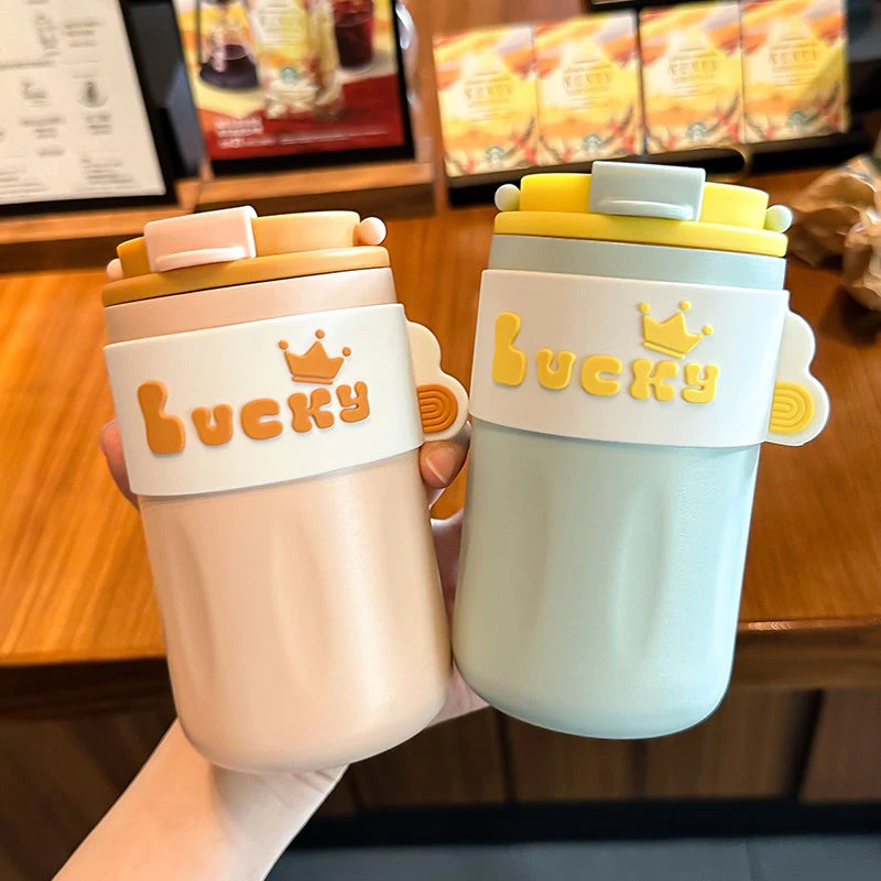 新疆包邮高颜值便携保温杯水杯可爱新款女生简约直饮咖啡杯子