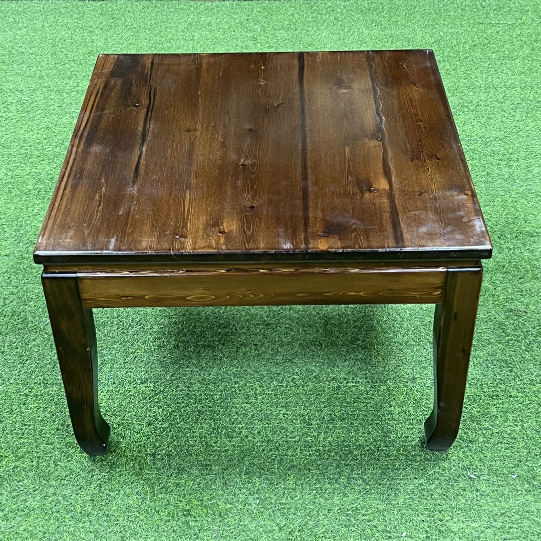 美式户外餐桌新中式实木家用简约时尚复古客厅桌椅阳台露台正方形