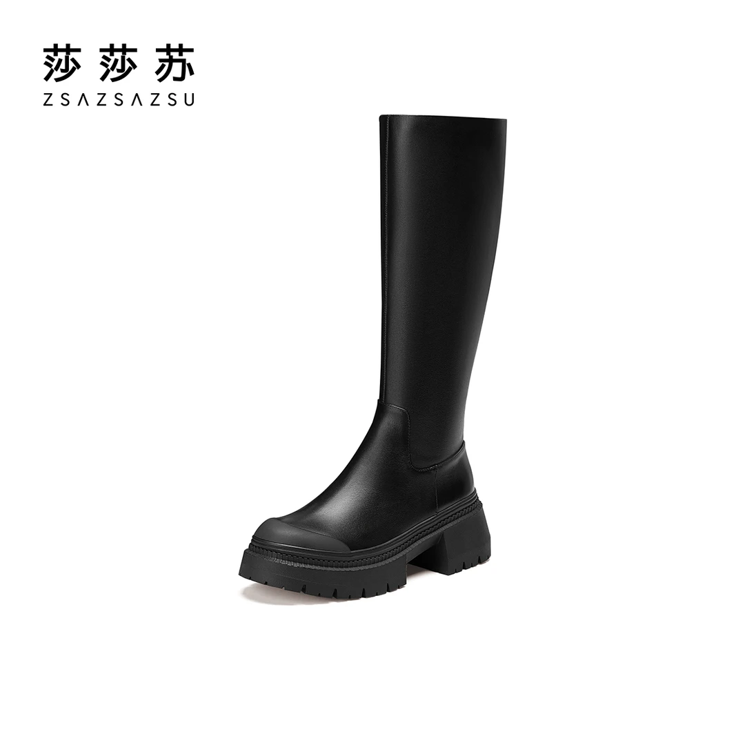 [米兰时装周款]莎莎苏秋冬百搭时尚高筒靴长靴超模靴ZA32589-40