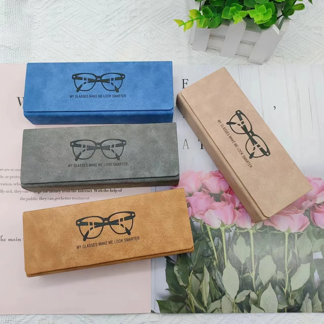 源头工厂高档时尚近视收纳盒抗压防摔批发可定制LOGO