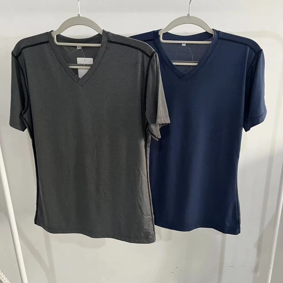 A2202 女士净版V领明线速干短袖T恤