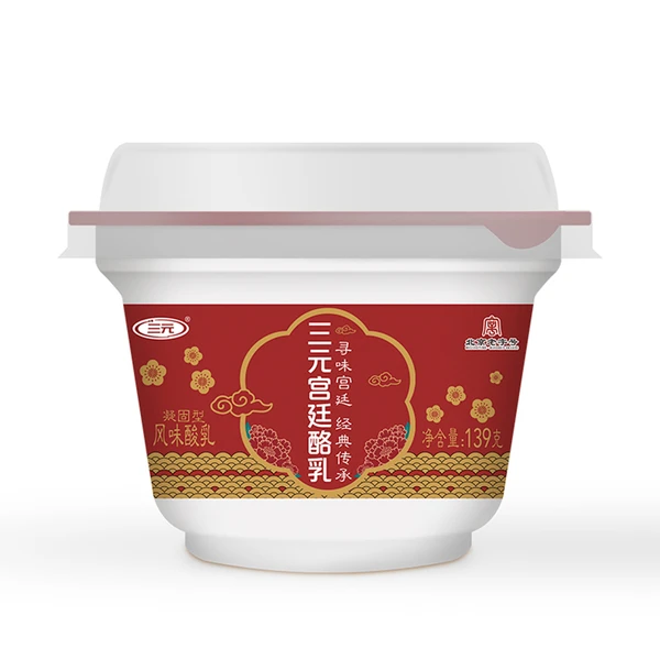 三元宫廷酪乳杯装凝固型风味酸乳 139g