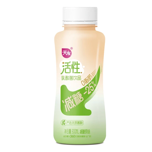 天友原味减糖活性乳酸菌饮品 300ml