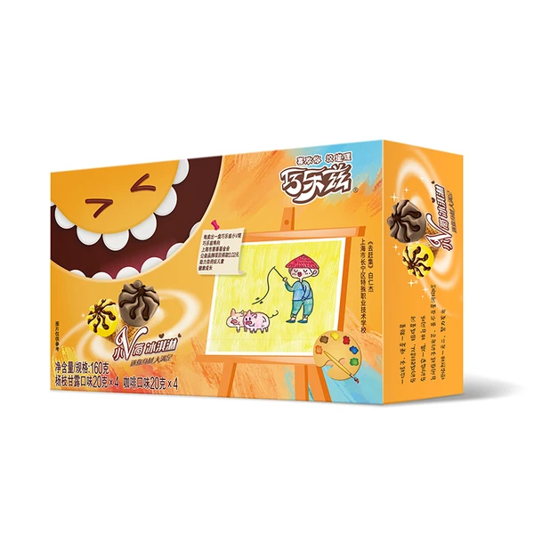 伊利巧乐兹杨枝甘露&咖啡口味小V筒冰淇淋 20g*8