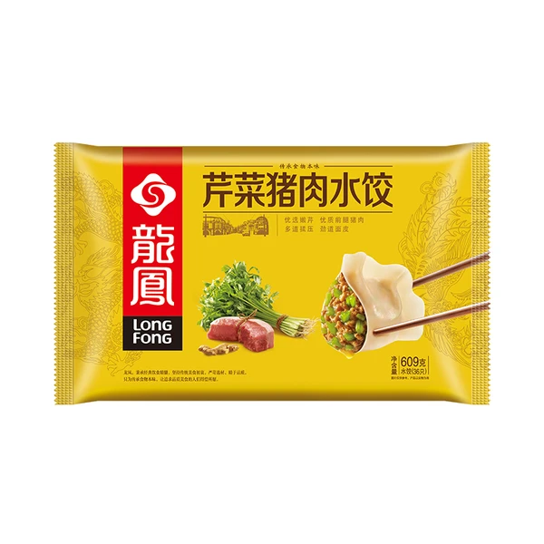 龙凤猪肉芹菜水饺（速冻） 609g