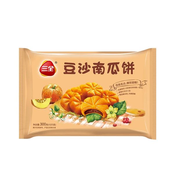 三全豆沙南瓜饼 (12个)300g