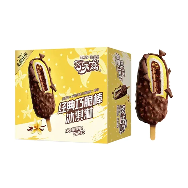 【回归专享】伊利巧乐兹经典巧脆棒冰淇淋 75g*5支