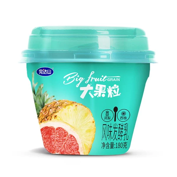 完达山大果粒凤梨西柚发酵乳 180g