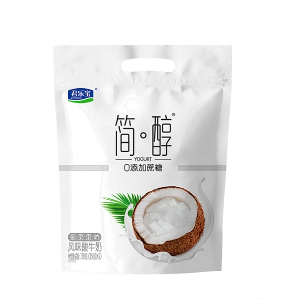 君乐宝简醇风味酸牛奶（0添加蔗糖）（椰果果粒） 150g*5