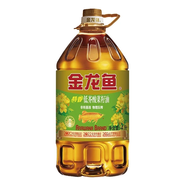 金龙鱼特香低芥酸菜籽油(新老包装随机发货） 4L