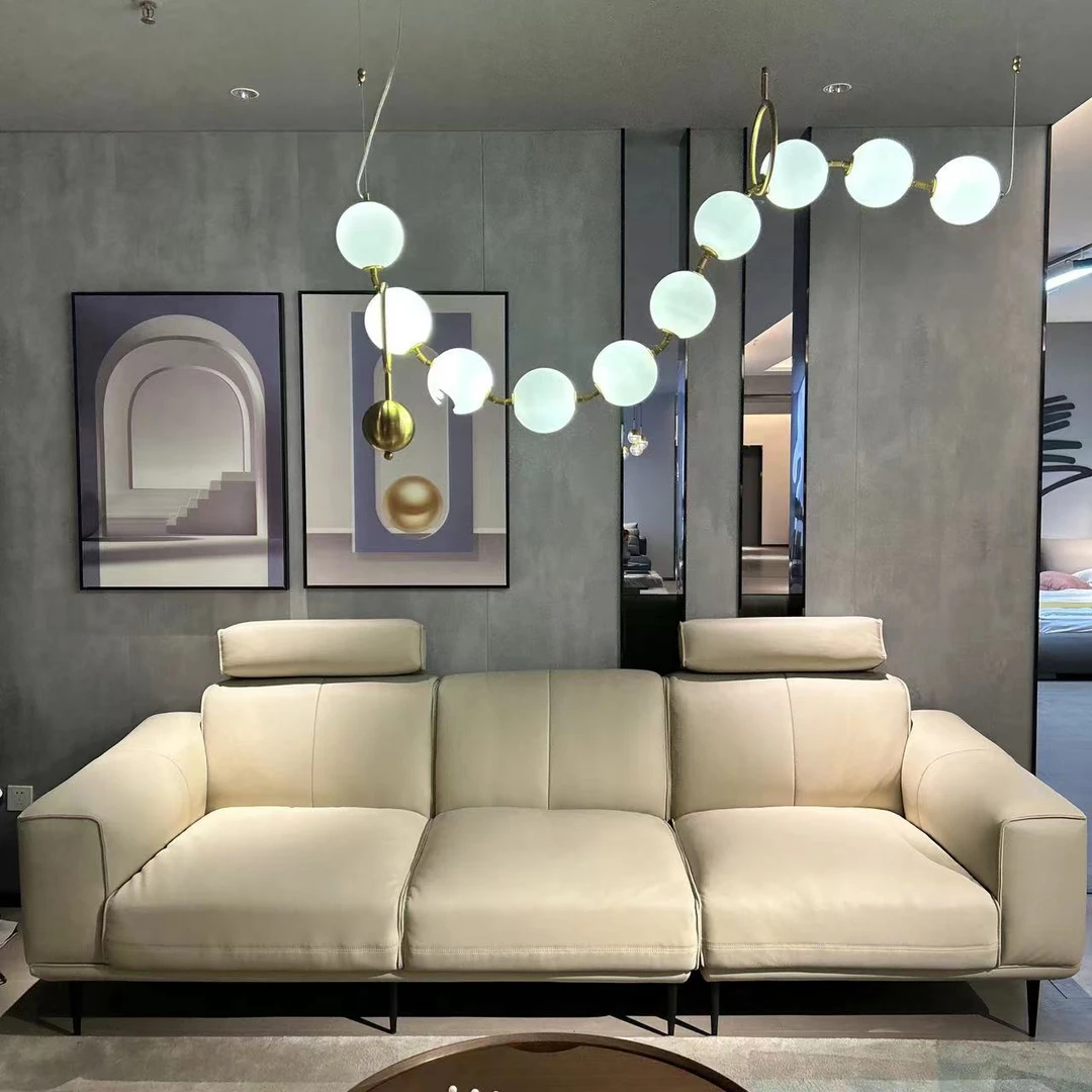 【墩墩沙发】意式轻奢简约客厅头层牛皮皮艺高端大气创意极简沙发