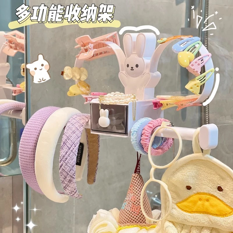 发饰收纳神器头箍发夹发卡皮筋发圈挂钩架子收纳架挂墙发饰置物架