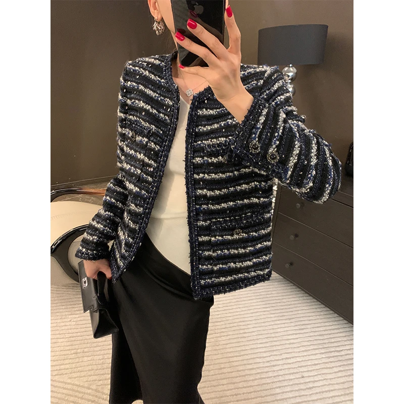 xxoossoo气质千金  春短款时尚法式复古百搭小香风外套