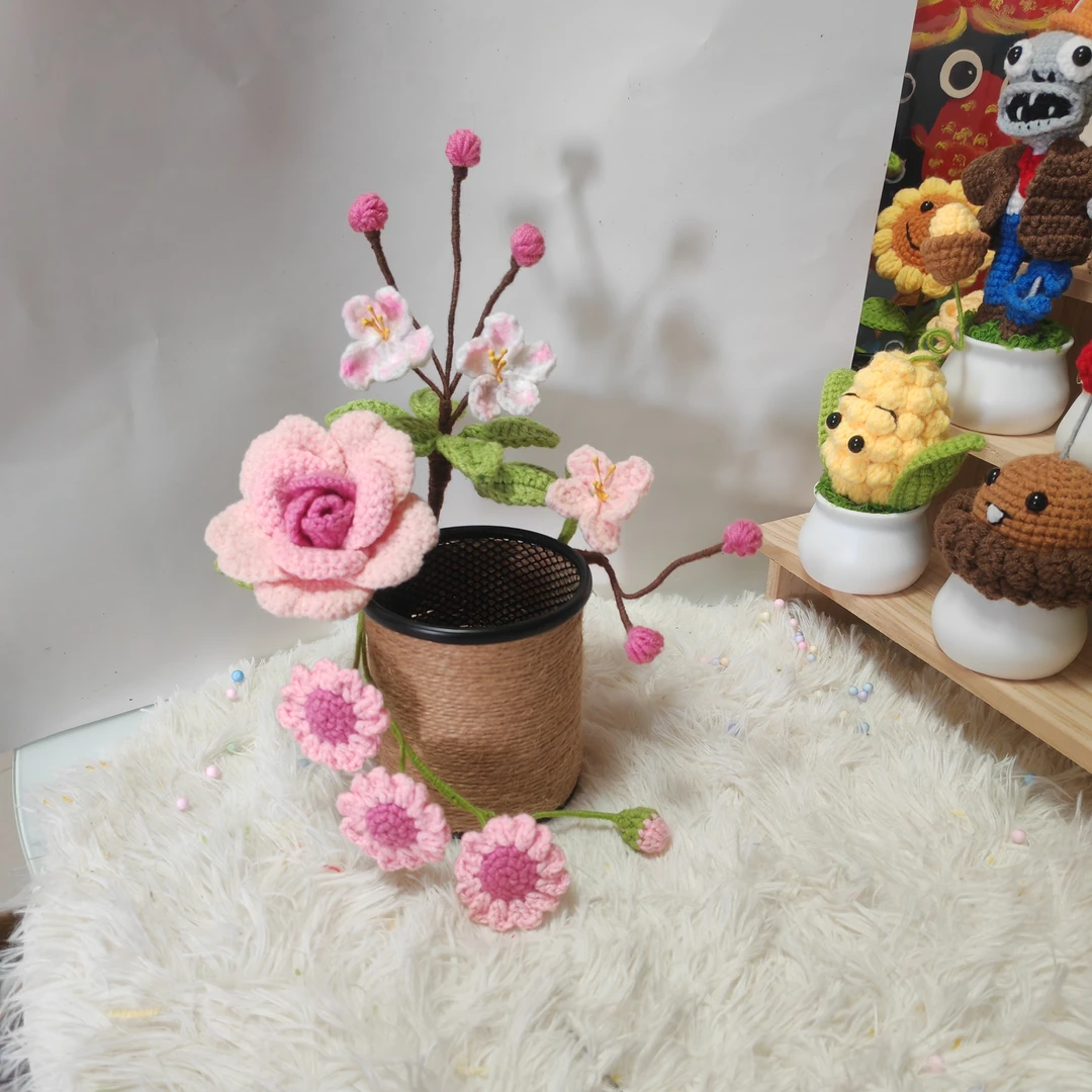 教师节礼物手工编织毛线笔筒