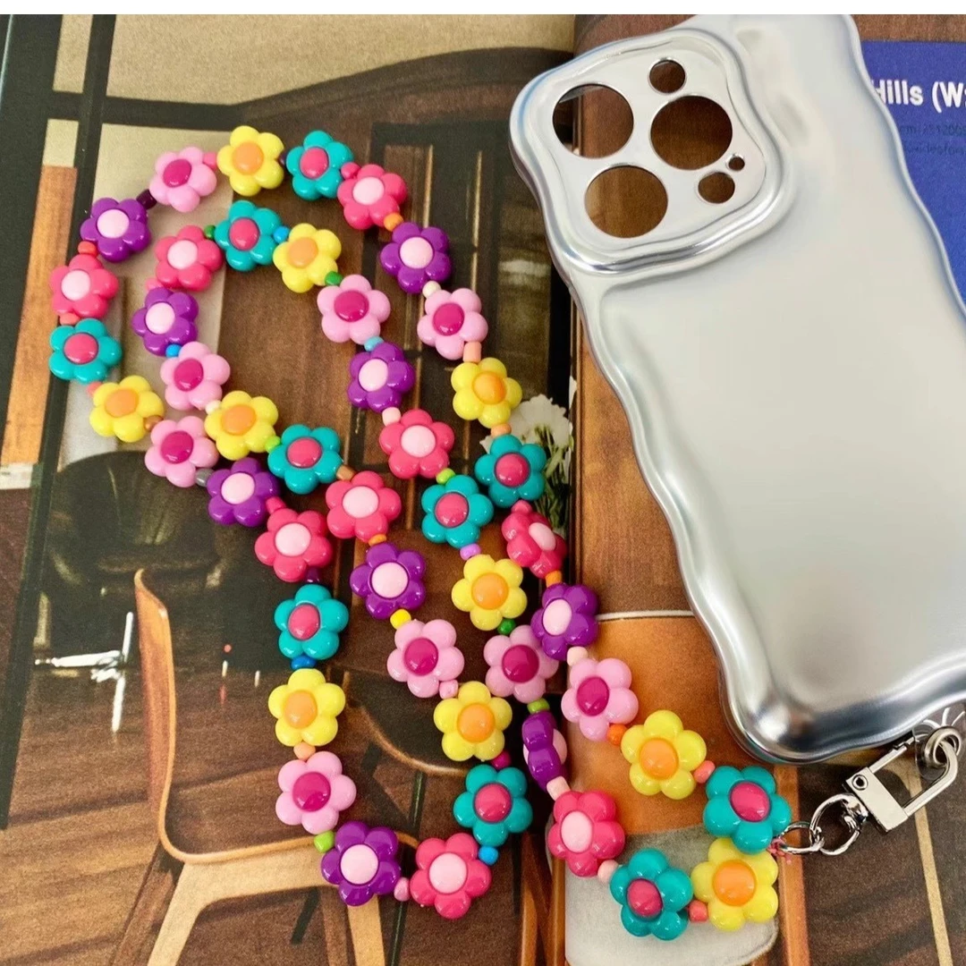 铜项链 韩国maylee东大门新款花朵项链手机可用