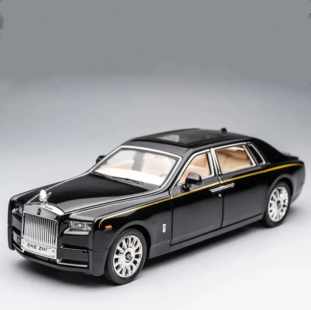 劳斯莱斯合金车模幻影库里南仿真汽车模型大号儿童玩具男孩摆件