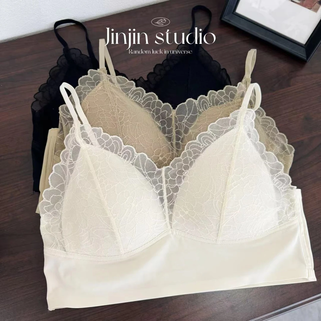 春夏新品蕾丝边性感百搭美背文胸无痕防走舒适女士裸感内衣1828