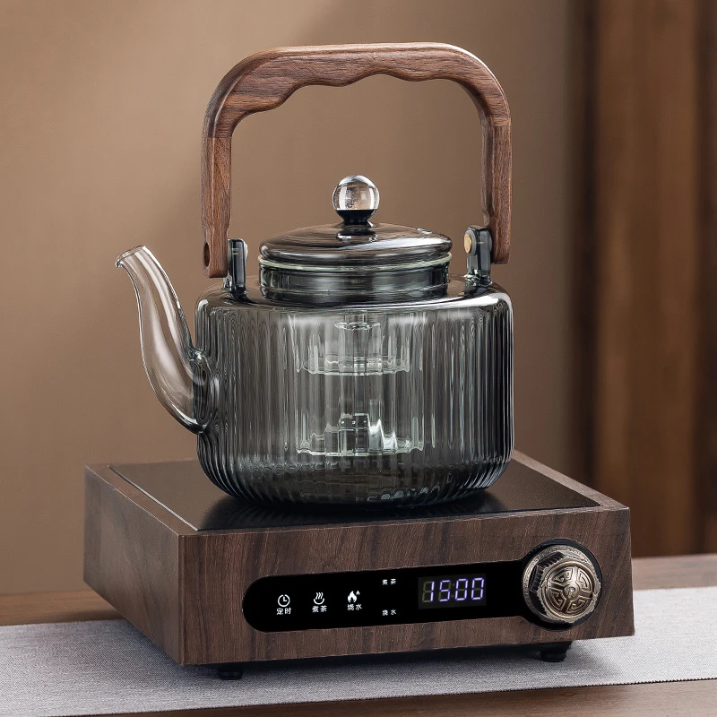 玻璃煮茶壶耐高温家用2024新款高档电陶炉提梁壶煮茶器煮茶炉套装